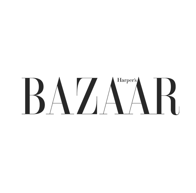 A logo of Harper's Bazaar