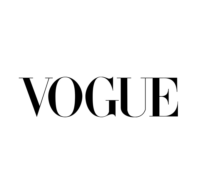 A logo of Vogue Magazine